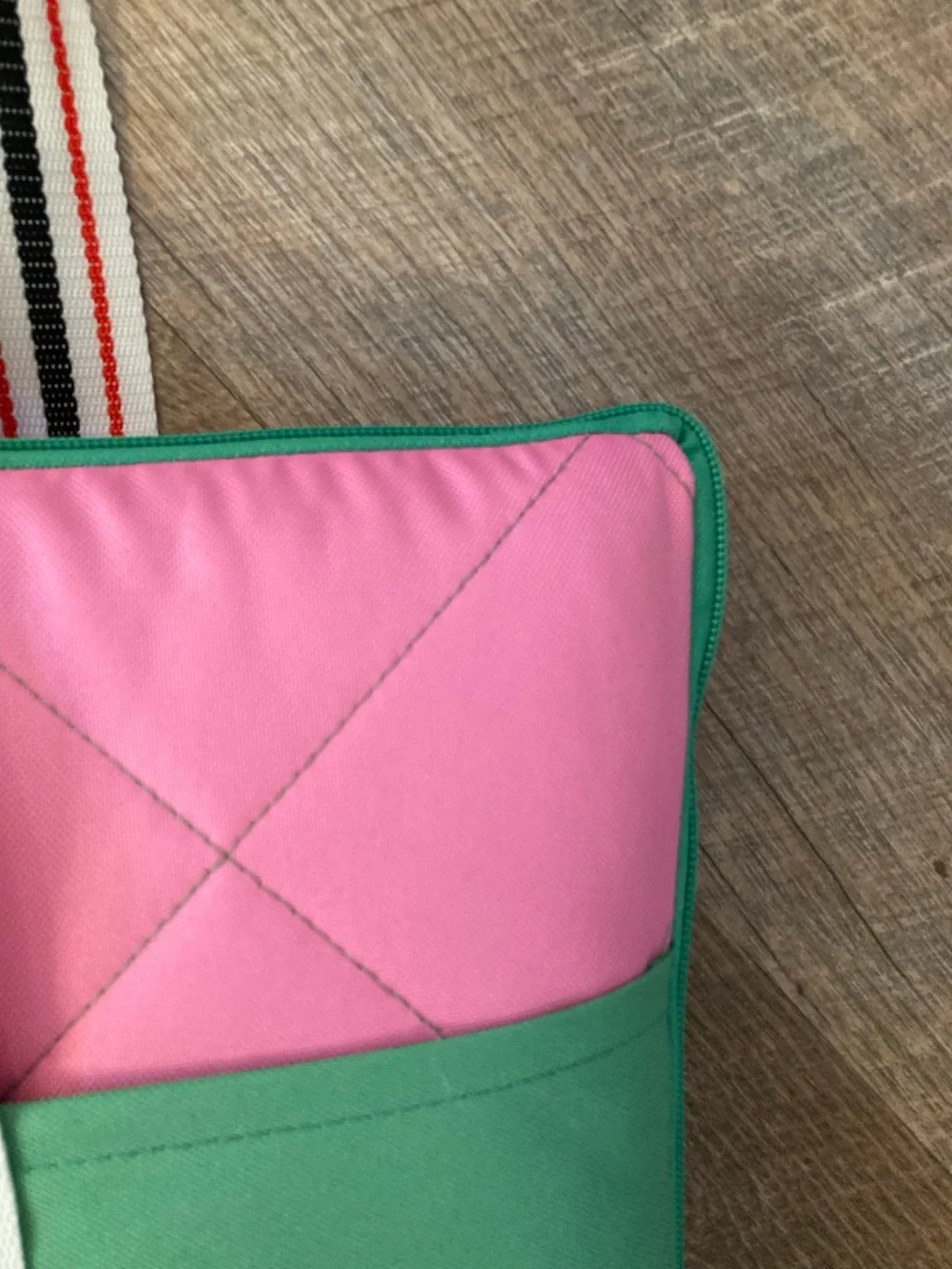 HUNTER | Green/Pink Color Block Outdoor Water Resistant Packable Travel Blanket